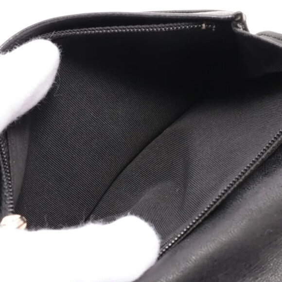 Chanel Matelasse Patent Leather Long Wallet Black Silver - EUC - Picture 7 of 8